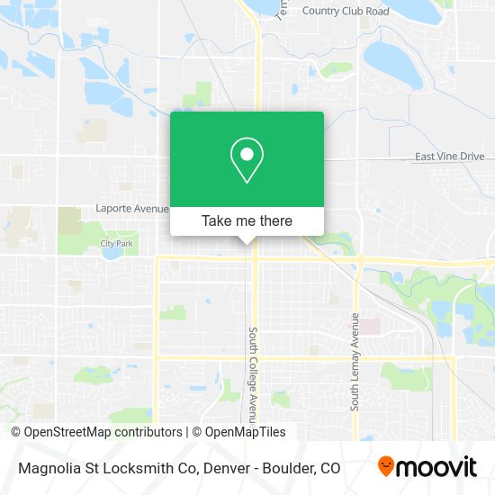Magnolia St Locksmith Co map