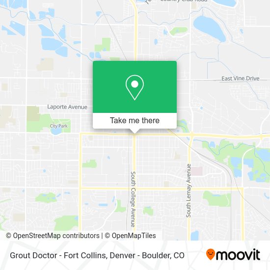 Mapa de Grout Doctor - Fort Collins