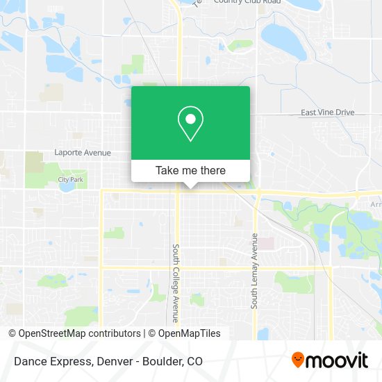 Dance Express map