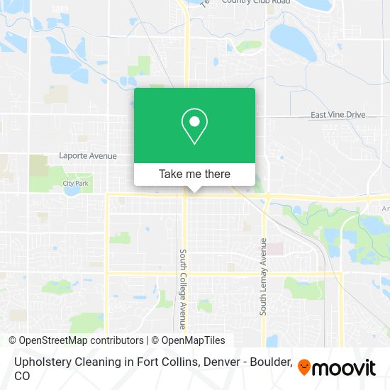 Mapa de Upholstery Cleaning in Fort Collins