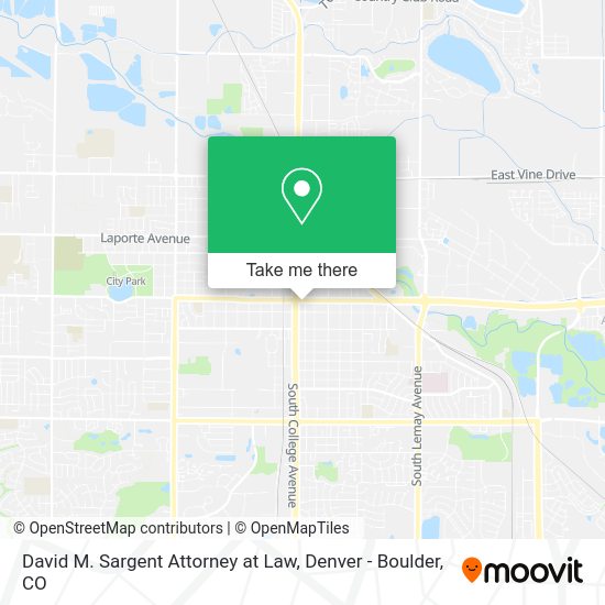 Mapa de David M. Sargent Attorney at Law