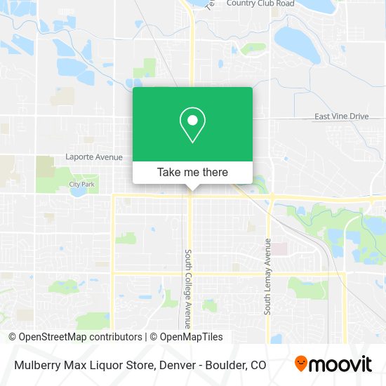 Mapa de Mulberry Max Liquor Store