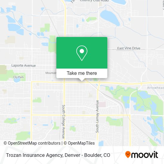 Mapa de Trozan Insurance Agency