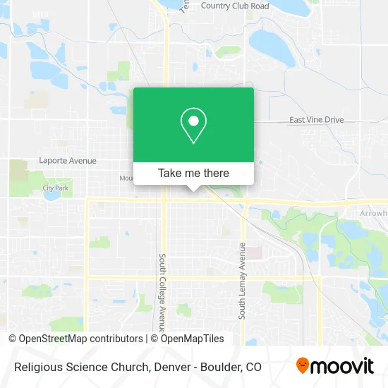 Religious Science Church map