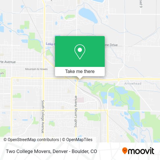 Mapa de Two College Movers