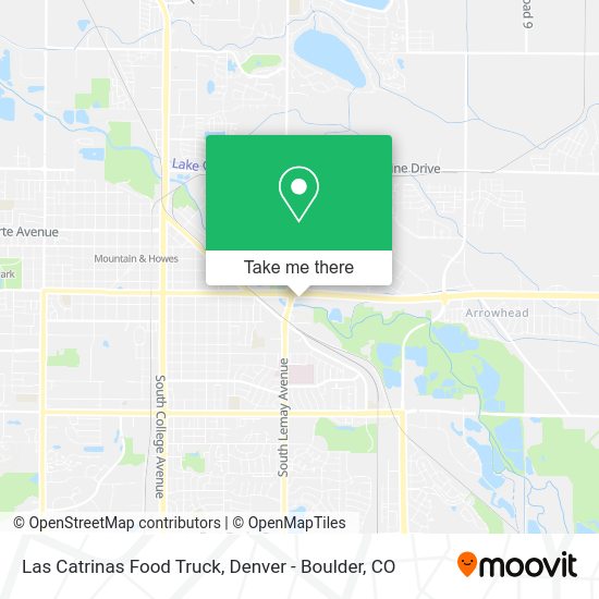 Las Catrinas Food Truck map