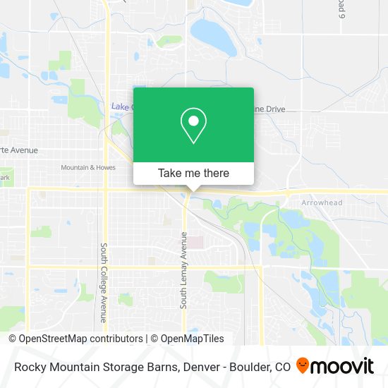 Mapa de Rocky Mountain Storage Barns