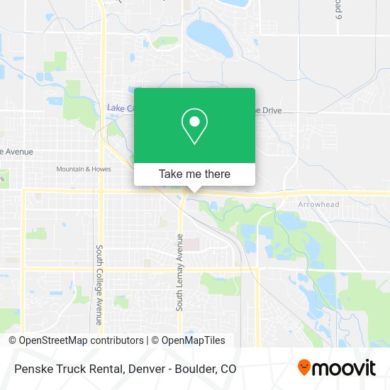 Penske Truck Rental map