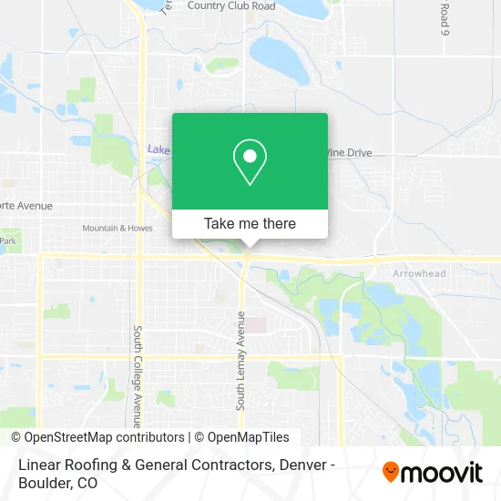 Linear Roofing & General Contractors map