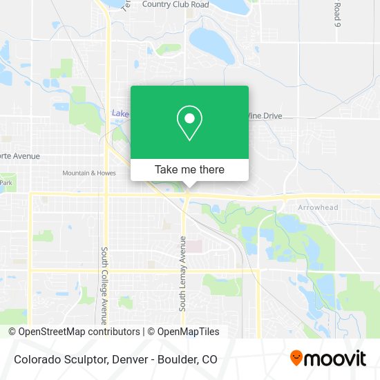 Colorado Sculptor map