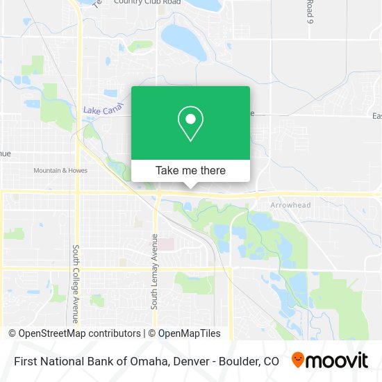 First National Bank of Omaha map