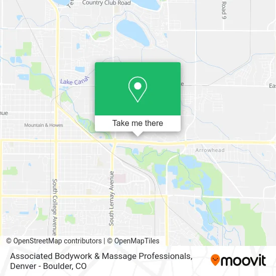 Associated Bodywork & Massage Professionals map