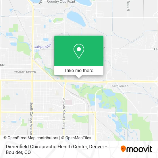 Dierenfield Chiropractic Health Center map