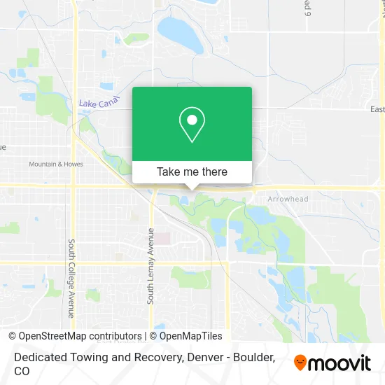 Dedicated Towing and Recovery map