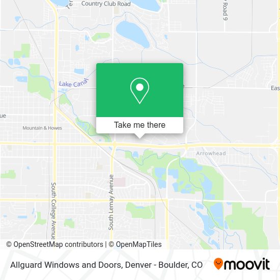 Allguard Windows and Doors map