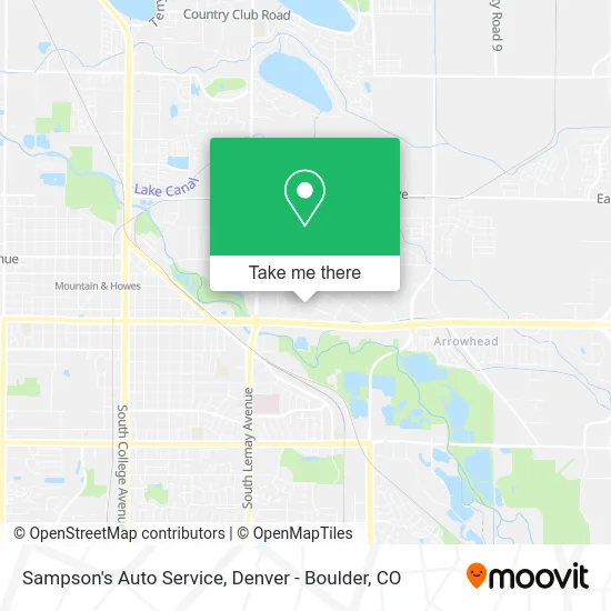 Sampson's Auto Service map