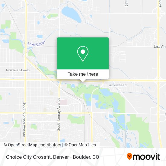 Mapa de Choice City Crossfit