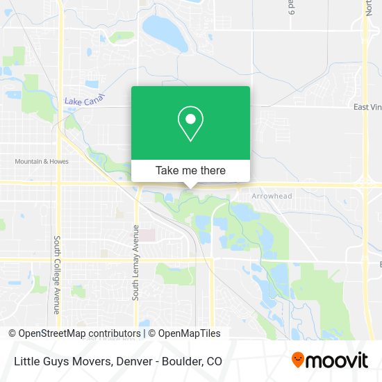 Little Guys Movers map