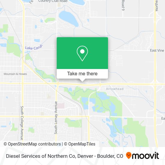 Diesel Services of Northern Co map