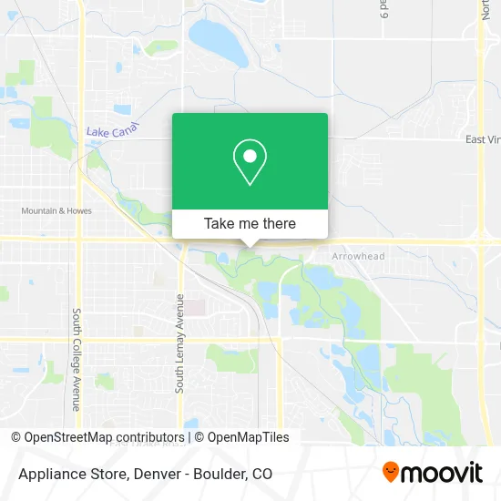 Appliance Store map