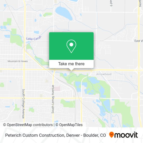 Peterich Custom Construction map