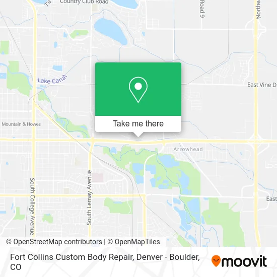 Fort Collins Custom Body Repair map