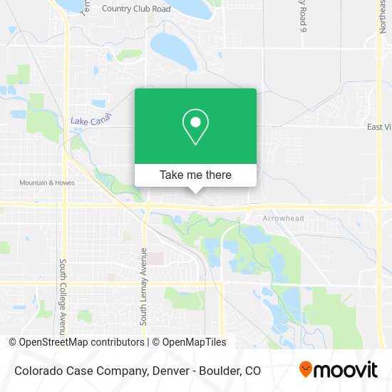 Colorado Case Company map