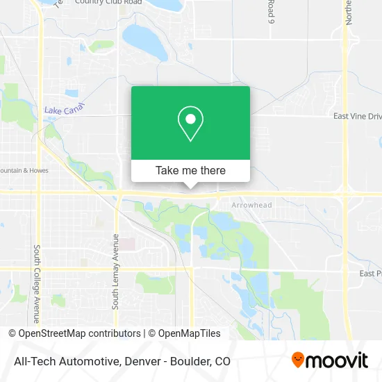 All-Tech Automotive map