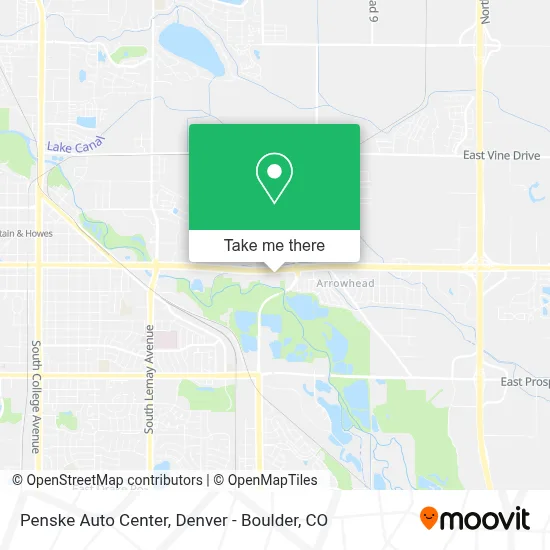 Penske Auto Center map