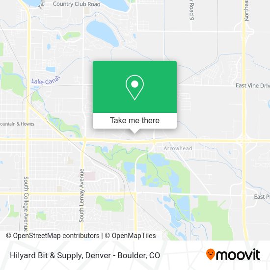 Hilyard Bit & Supply map