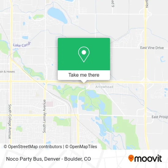 Noco Party Bus map