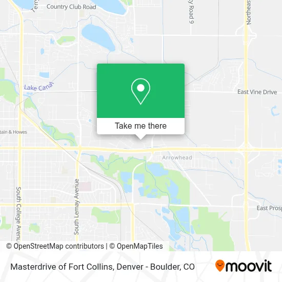 Masterdrive of Fort Collins map