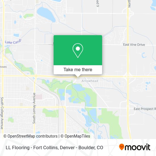 LL Flooring - Fort Collins map