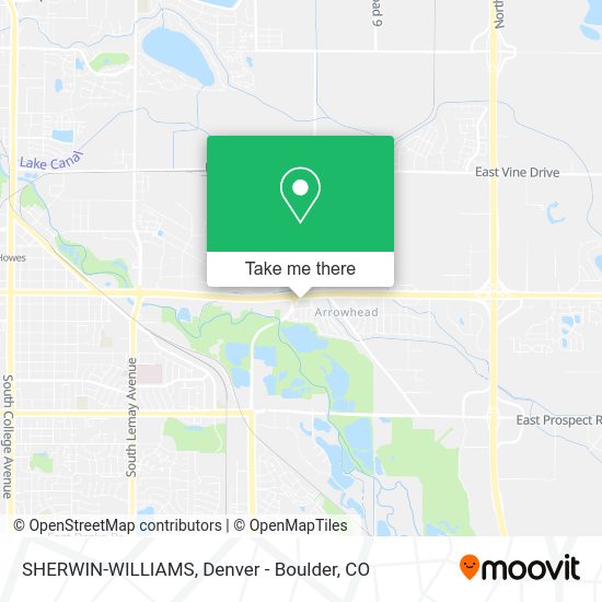 Mapa de SHERWIN-WILLIAMS