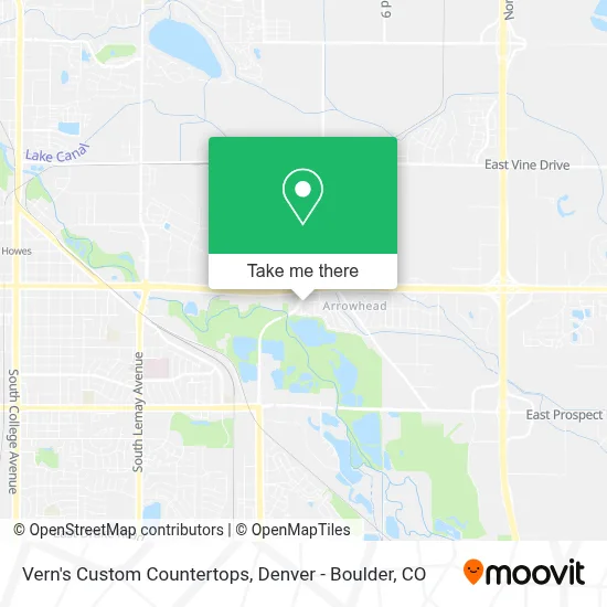 Vern's Custom Countertops map