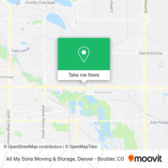 Mapa de All My Sons Moving & Storage