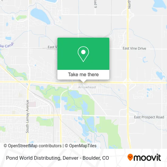 Pond World Distributing map