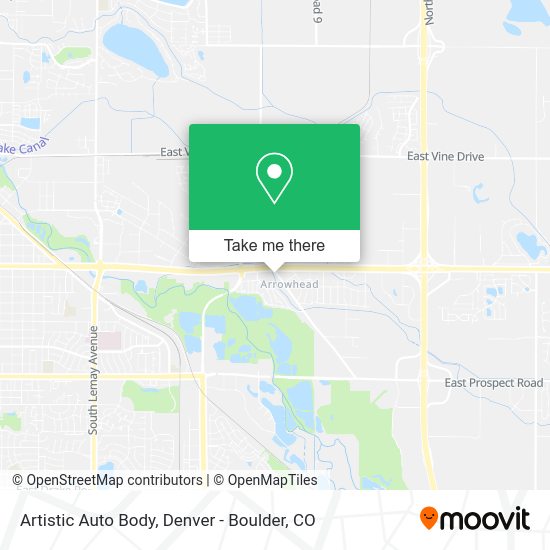 Artistic Auto Body map