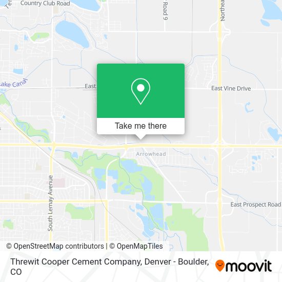 Mapa de Threwit Cooper Cement Company