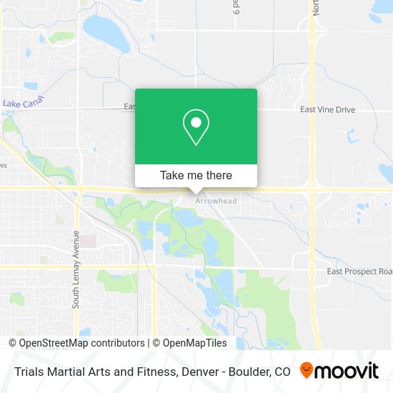Mapa de Trials Martial Arts and Fitness