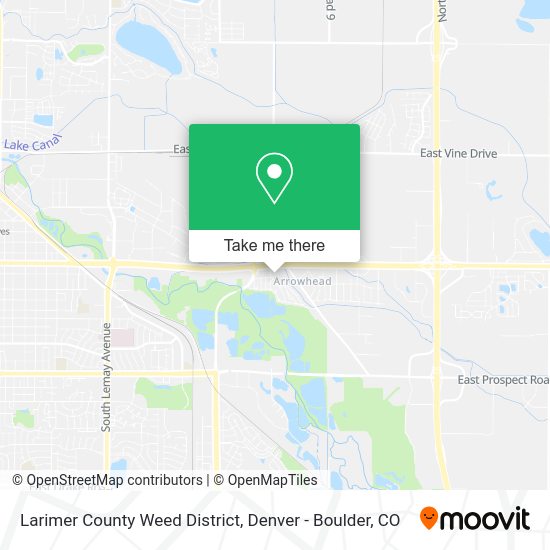 Larimer County Weed District map