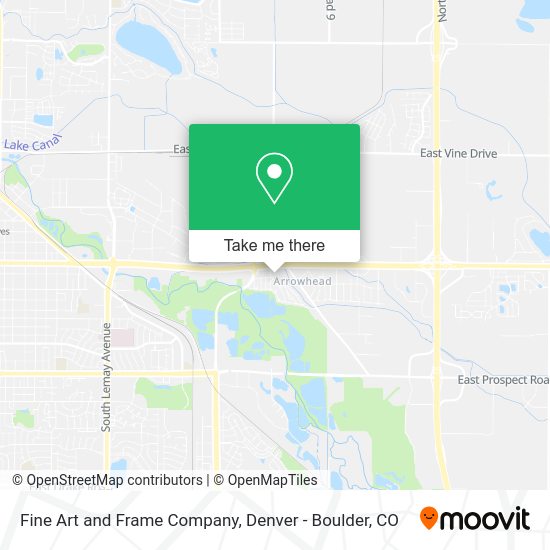 Mapa de Fine Art and Frame Company