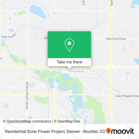 Residential Solar Power Project map