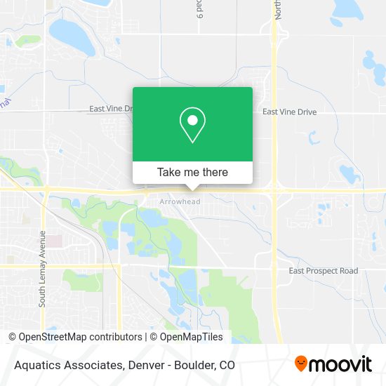 Aquatics Associates map