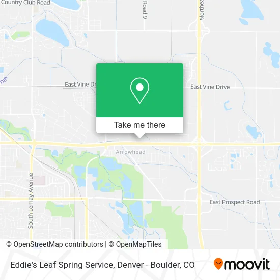 Eddie's Leaf Spring Service map