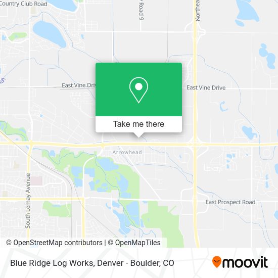 Blue Ridge Log Works map