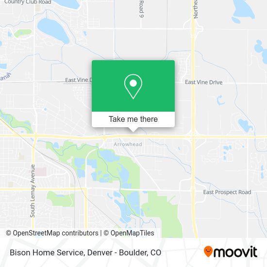 Bison Home Service map