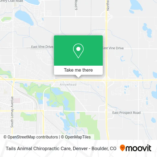 Tails Animal Chiropractic Care map