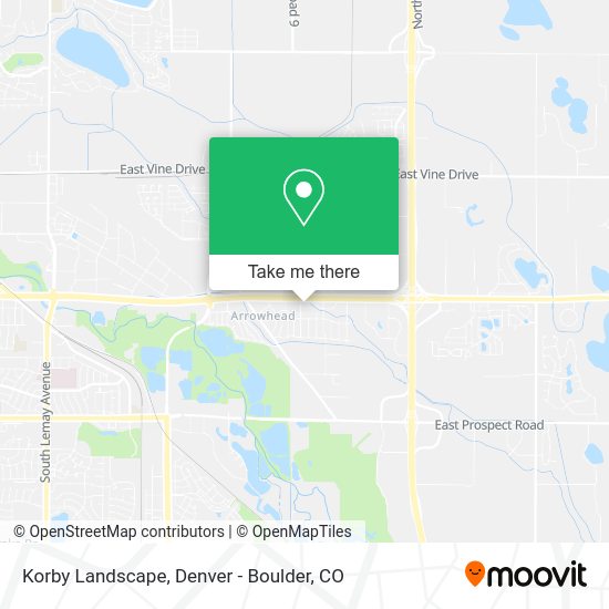 Korby Landscape map