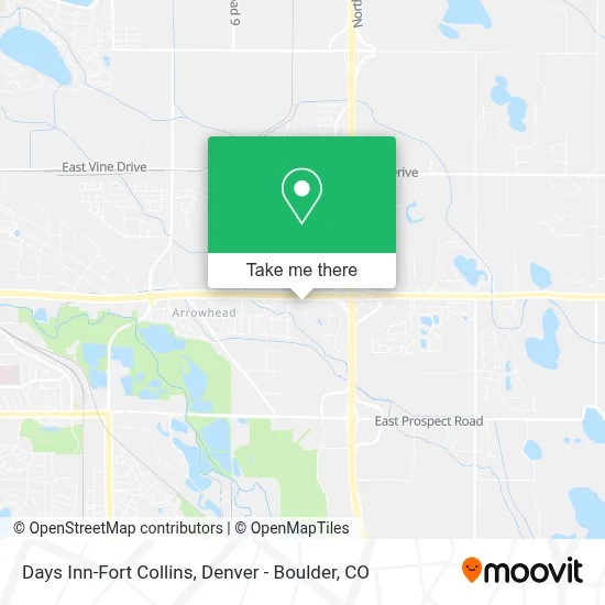Days Inn-Fort Collins map